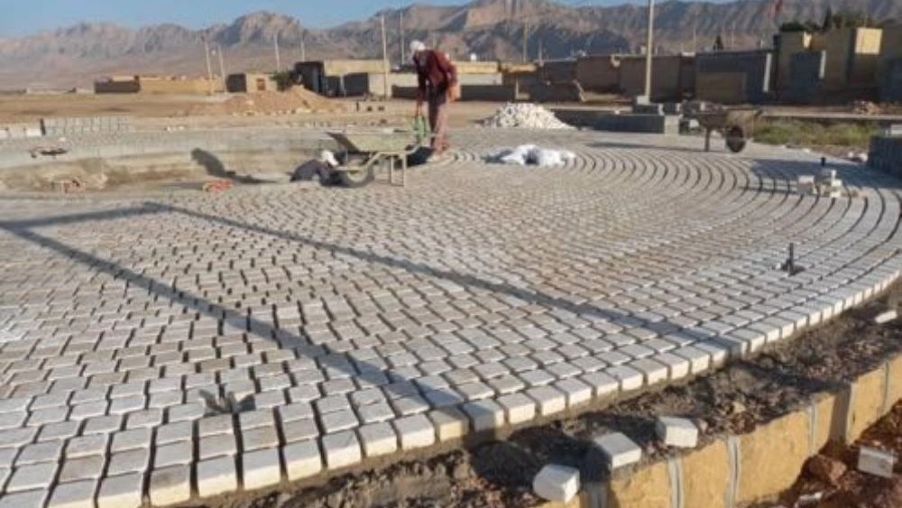 سنگ کوبیک مرمر قرمز بجستان برای کفسازی